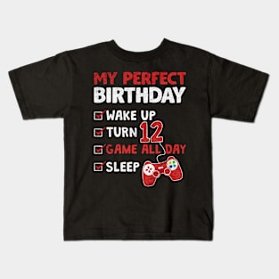 my perfect birthday 12 years Kids T-Shirt